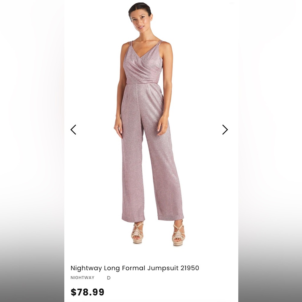 Nightway Formal Pink Jumpsuit